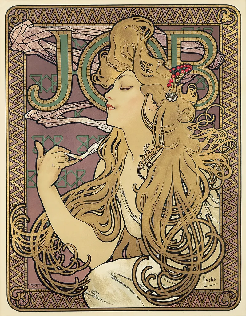Job 2 Wall Art by Alphonse Mucha - High-Resolution Digital Print
