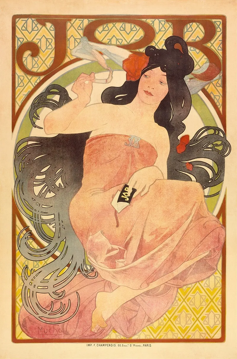 Job Wall Art by Alphonse Mucha - High-Resolution Digital Print