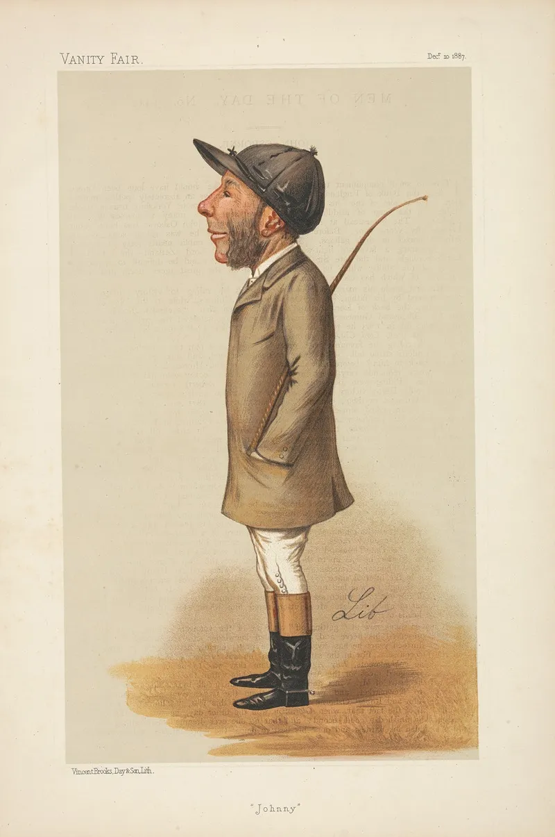 Jockeys Of The Victorian And Edwardian Turf Executed By Spy And Others For The Vanity Fair Series 11 Wall Art by Vincent Robert Alfred Brooks - High-Resolution Digital Print