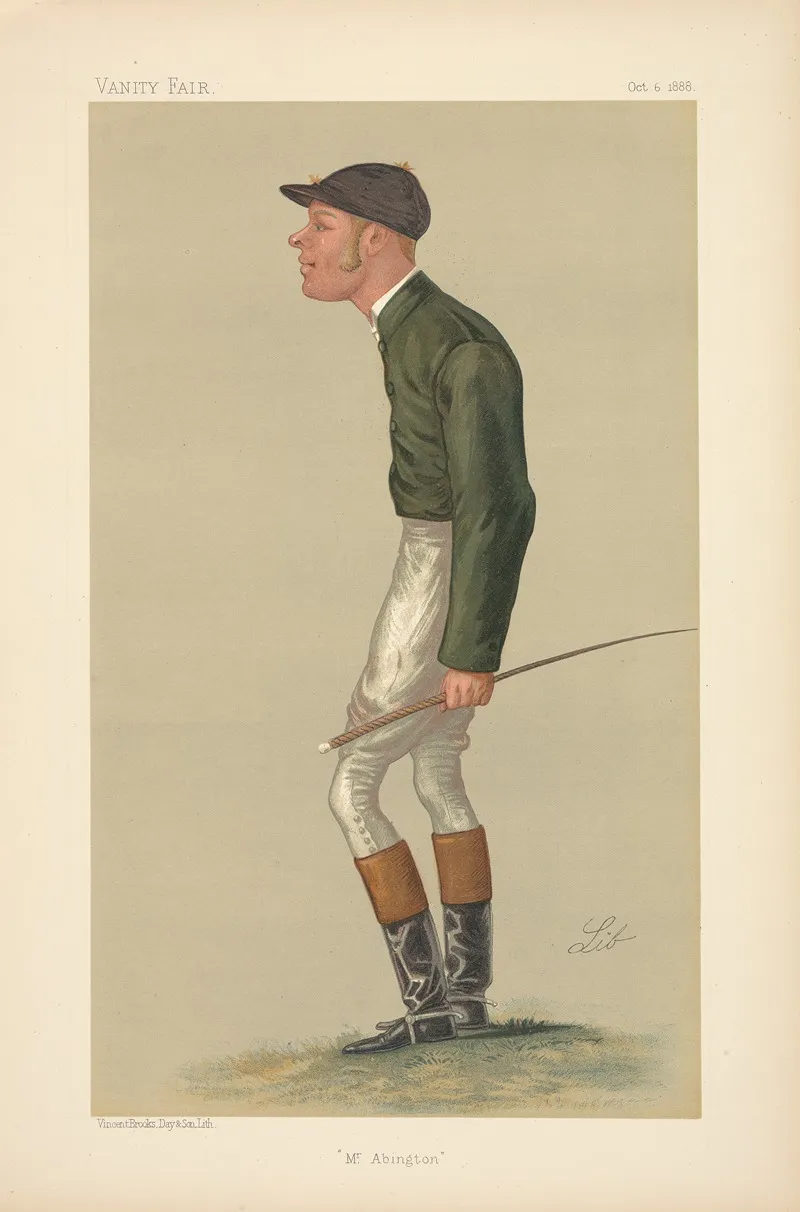 Jockeys Of The Victorian And Edwardian Turf Executed By Spy And Others For The Vanity Fair Series 14 Wall Art by Vincent Robert Alfred Brooks - High-Resolution Digital Print