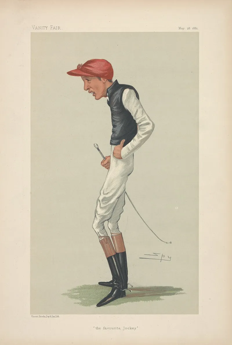 Jockeys Of The Victorian And Edwardian Turf Executed By Spy And Others For The Vanity Fair Series 16 Wall Art by Vincent Robert Alfred Brooks - High-Resolution Digital Print