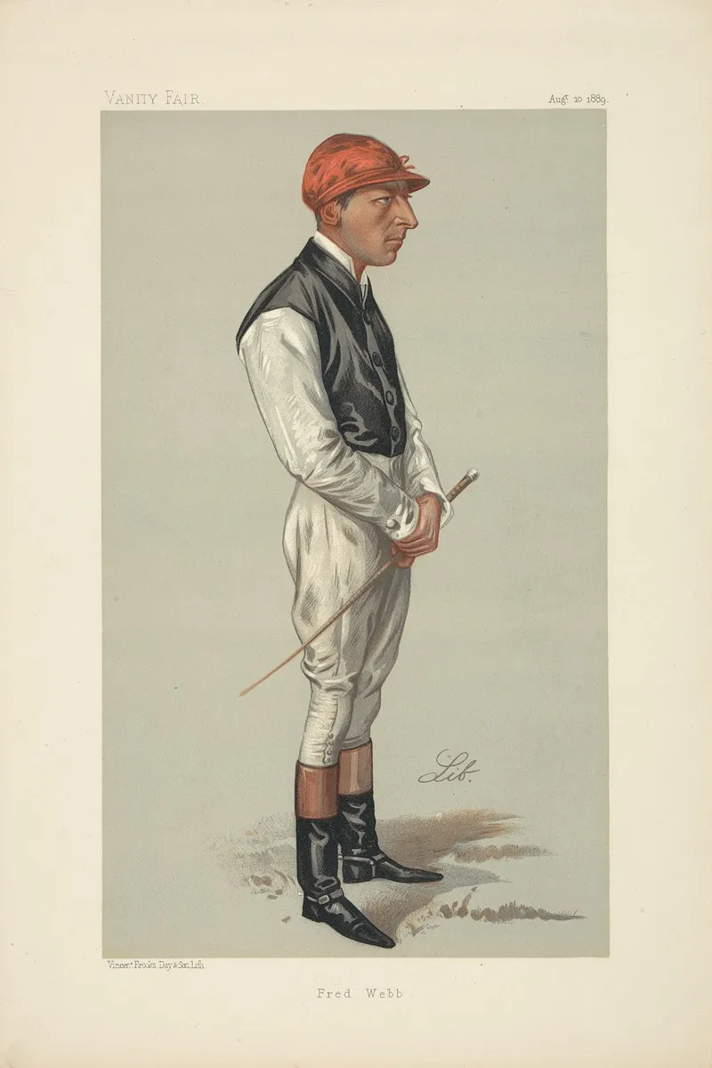 Jockeys Of The Victorian And Edwardian Turf Executed By Spy And Others For The Vanity Fair Series 17 Wall Art by Vincent Robert Alfred Brooks - High-Resolution Digital Print