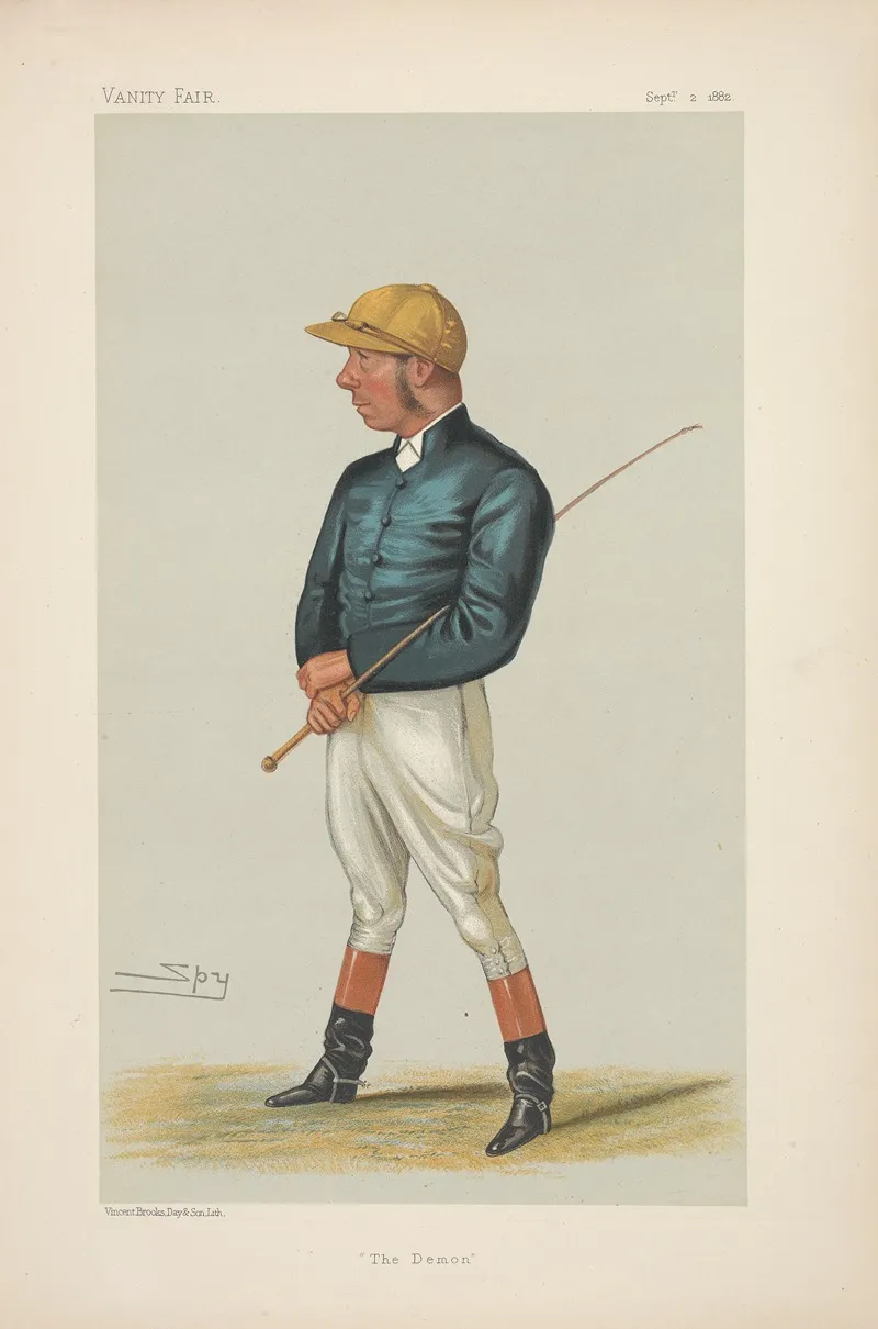 Jockeys Of The Victorian And Edwardian Turf Executed By Spy And Others For The Vanity Fair Series 18 Wall Art by Vincent Robert Alfred Brooks - High-Resolution Digital Print