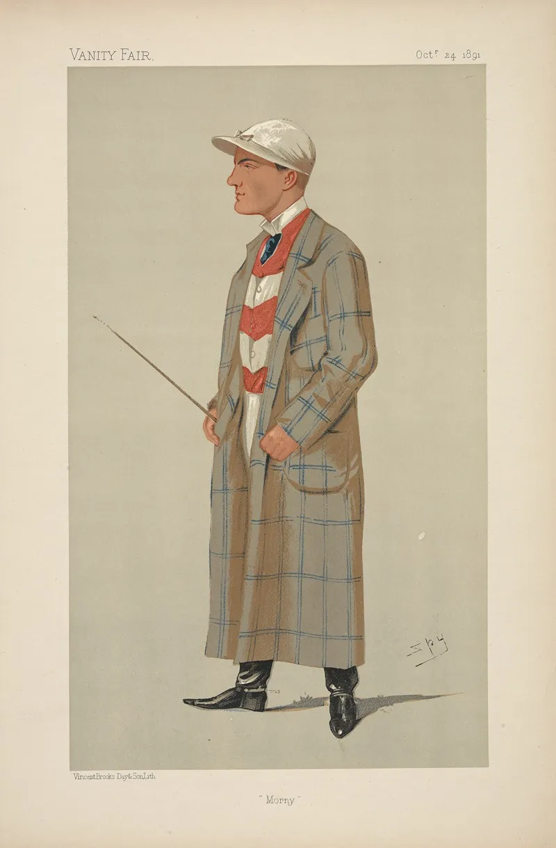 Jockeys Of The Victorian And Edwardian Turf Executed By Spy And Others For The Vanity Fair Series 23 Wall Art by Vincent Robert Alfred Brooks - High-Resolution Digital Print