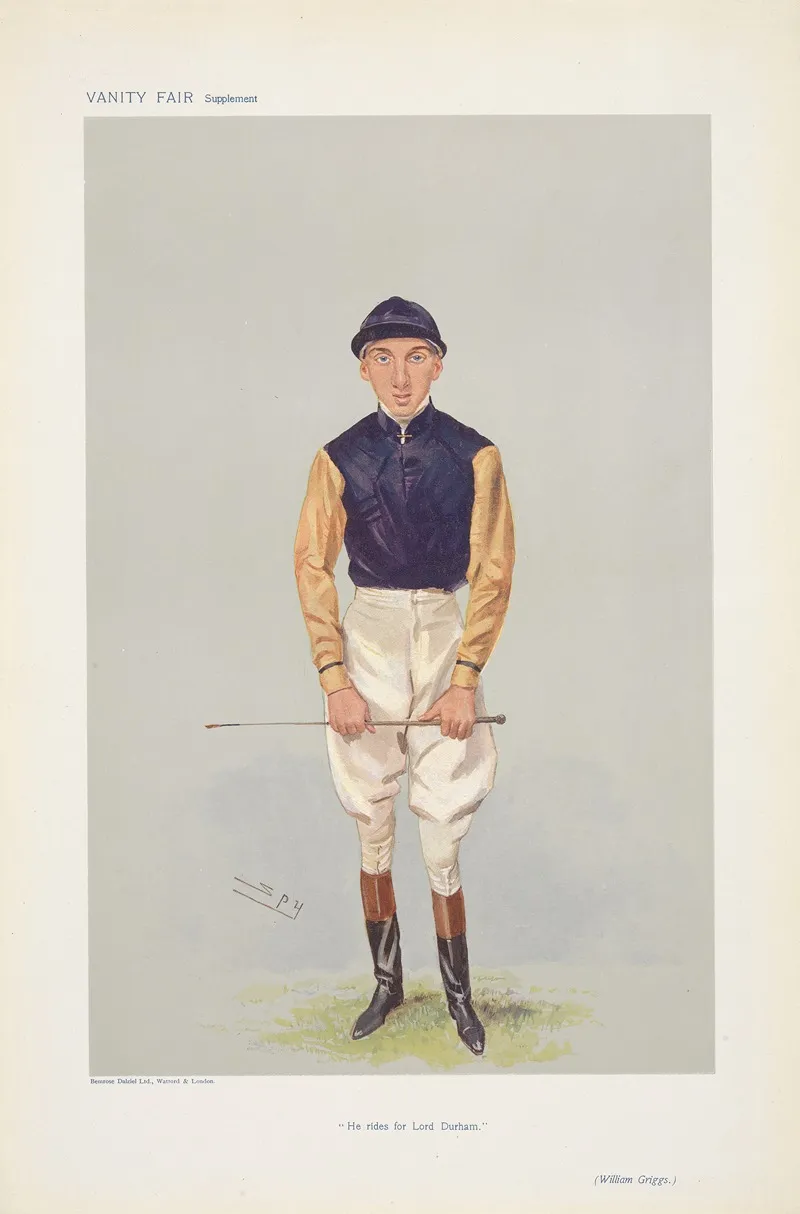 Jockeys Of The Victorian And Edwardian Turf Executed By Spy And Others For The Vanity Fair Series 26 Wall Art by Vincent Robert Alfred Brooks - High-Resolution Digital Print