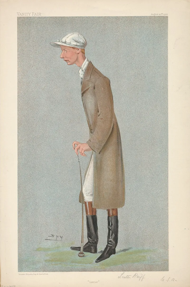 Jockeys Of The Victorian And Edwardian Turf Executed By Spy And Others For The Vanity Fair Series 4 Wall Art by Vincent Robert Alfred Brooks - High-Resolution Digital Print