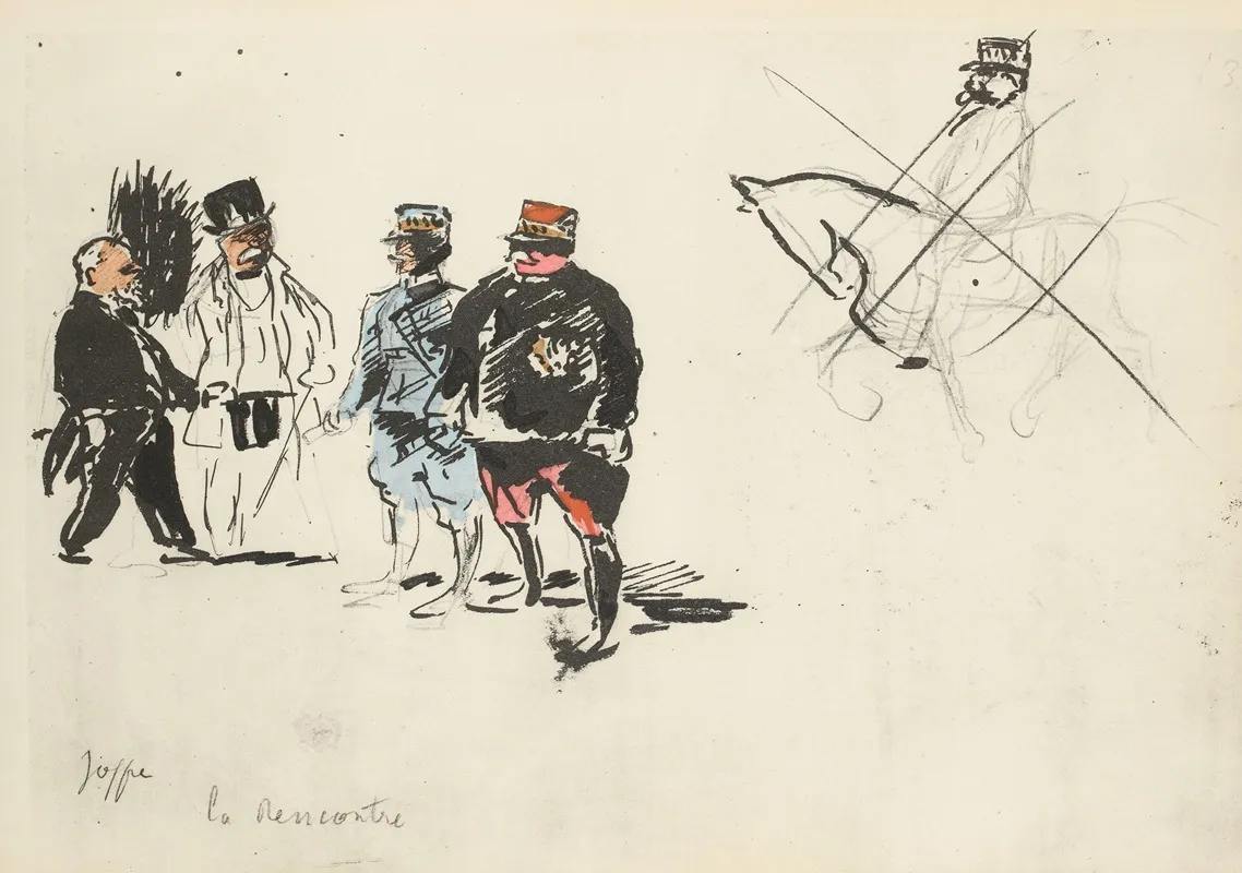 Joffre La Rencontre Wall Art by Paul Goute - High-Resolution Digital Print