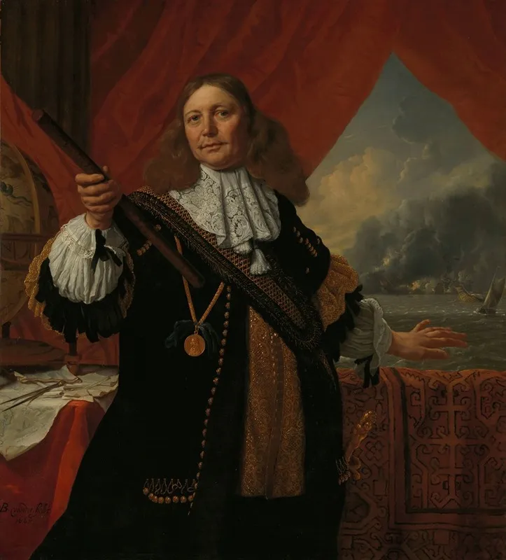 Johan De Liefde Ca 1619 73 Vice Admiral Wall Art by Bartholomeus van der Helst - High-Resolution Digital Print