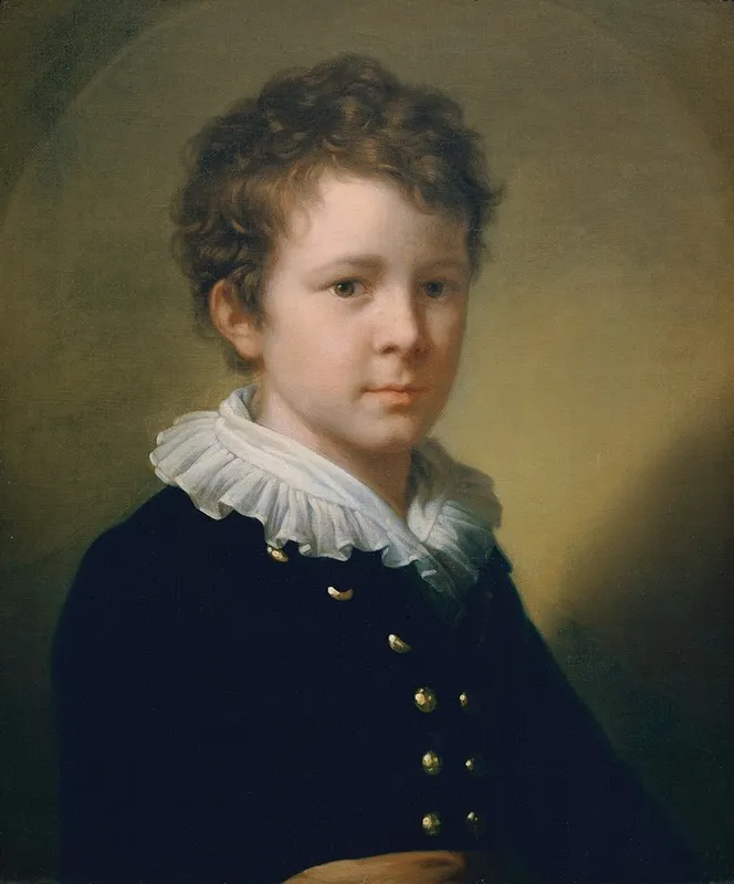 Johann Baptist Lampi Ein Enkel Des Kunstlers Wall Art by Johann Baptist von Lampi the Elder - High-Resolution Digital Print