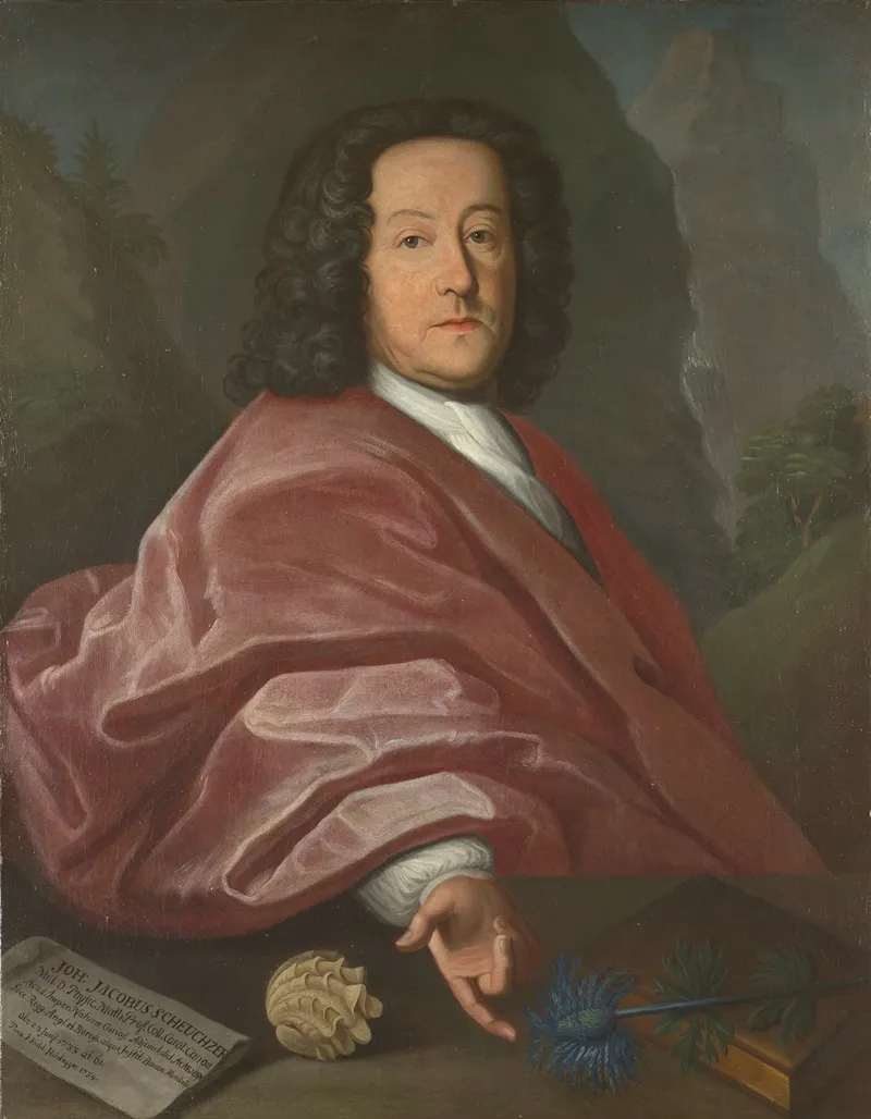 Johann Jakob Scheuchzer Wall Art by Hans Ulrich Heidegger - High-Resolution Digital Print