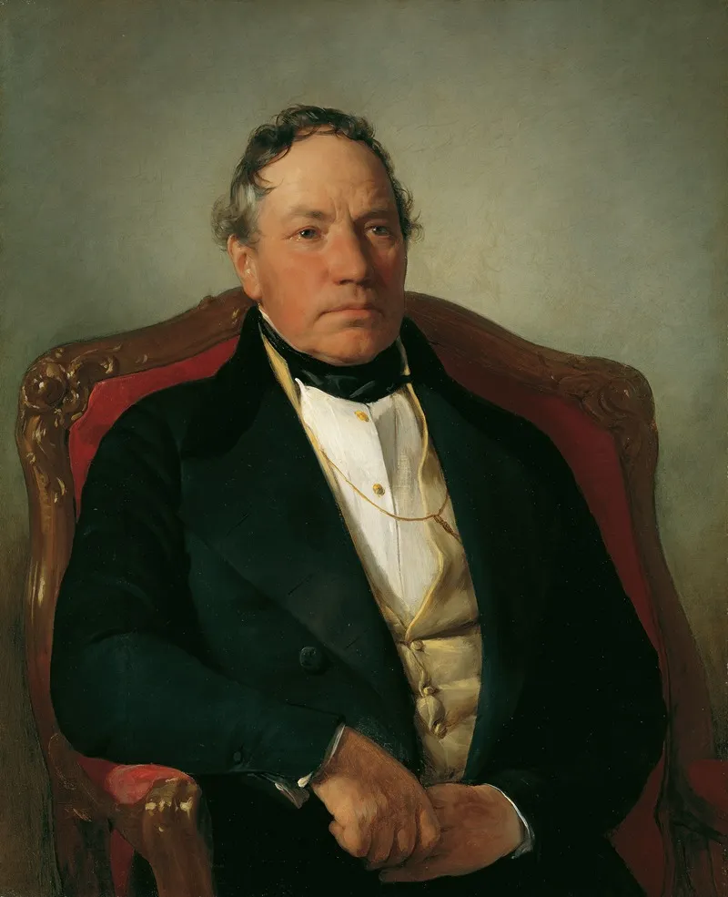 Johann Nepomuk Reithoffer 1781 1872 Der Begrunder Der Osterreichischen Gummiindustrie Wall Art by Friedrich von Amerling - High-Resolution Digital Print