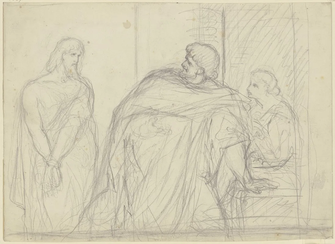 Johannes Der Taufer Vor Herodes Antipas Und Herodias Oder Christus Vor Pilatus