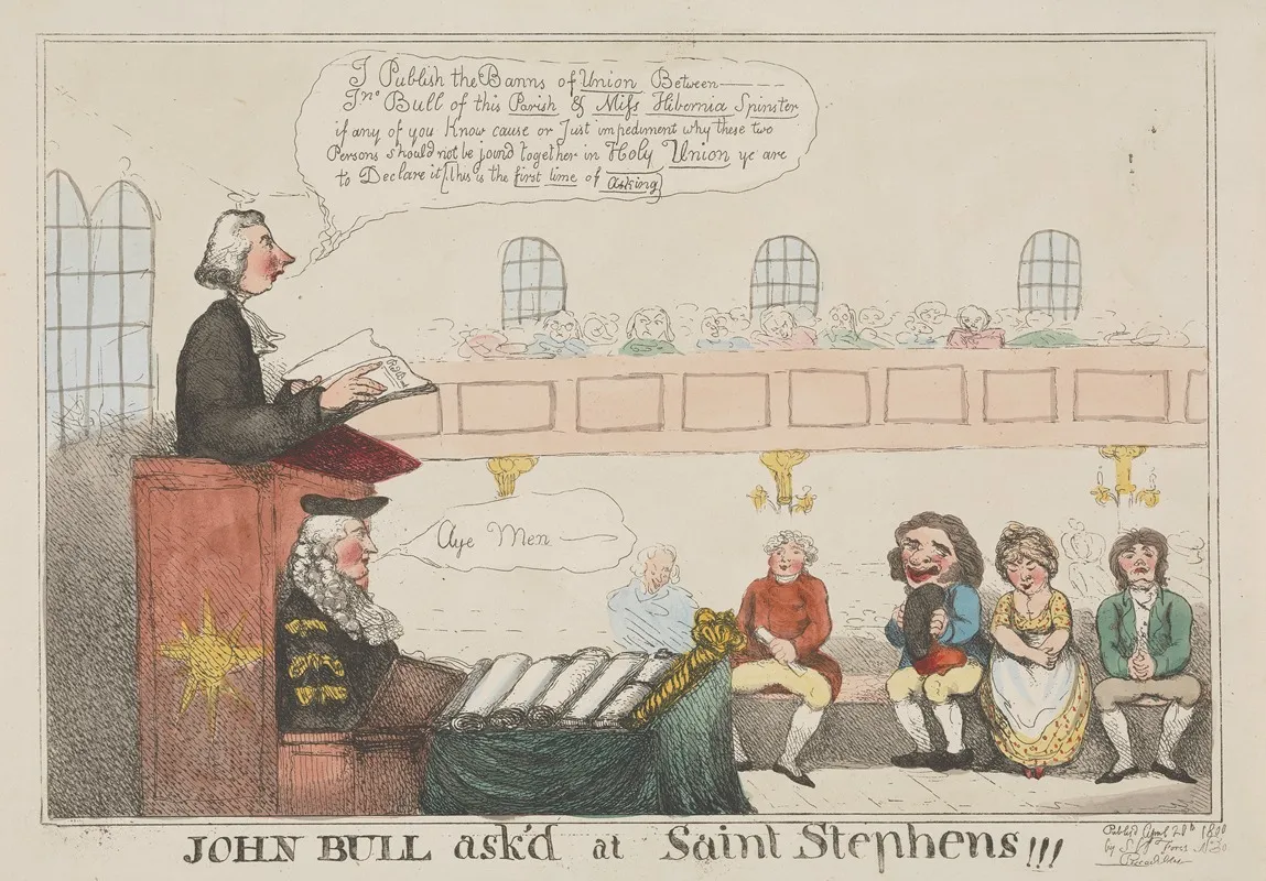 John Bull Askd At Saint Stephens Wall Art by John Cawse - High-Resolution Digital Print