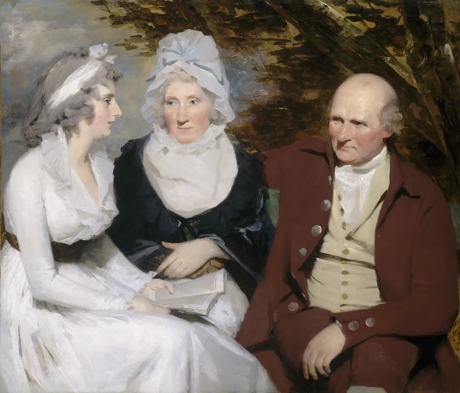 John Johnstone Betty Johnstone And Miss Wedderburn Wall Art by Sir Henry Raeburn - High-Resolution Digital Print