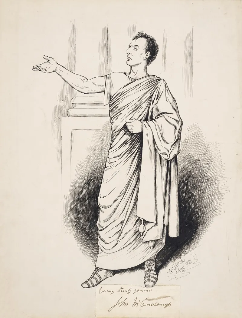 John Mccullough As Virginius In Knowles Tragedy Of That Name Wall Art by Matt Stretch - High-Resolution Digital Print
