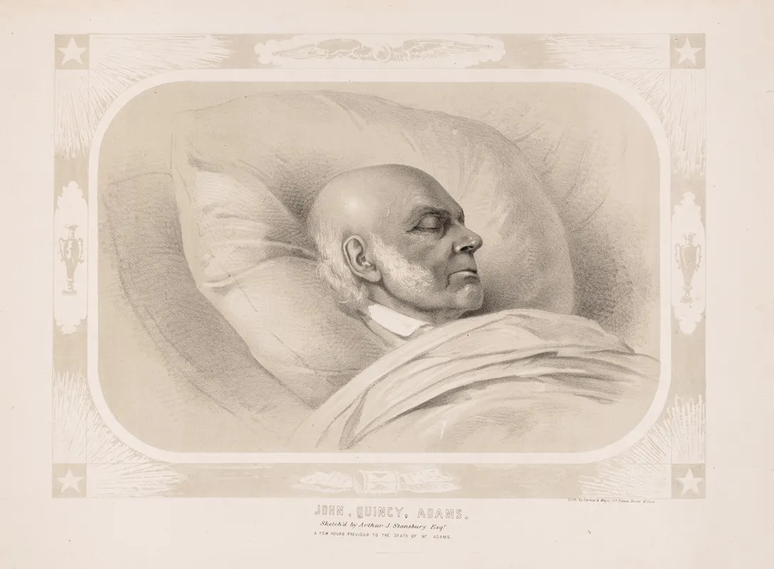 John Quincy Adams 11 Wall Art by Sarony, Major &amp; Knapp Lith. - High-Resolution Digital Print