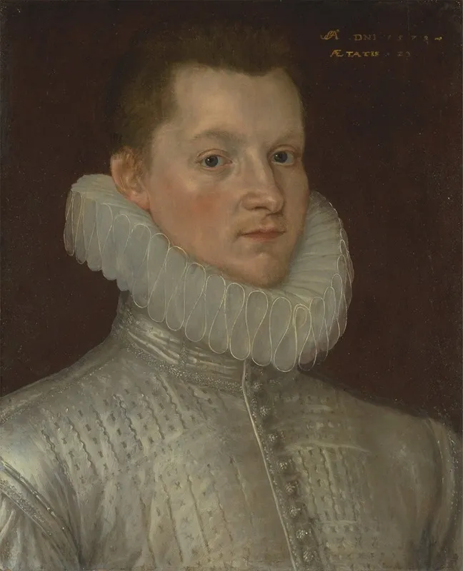 John Smythe Of Ostenhanger Now Westenhanger Kent Wall Art by Cornelis Ketel - High-Resolution Digital Print
