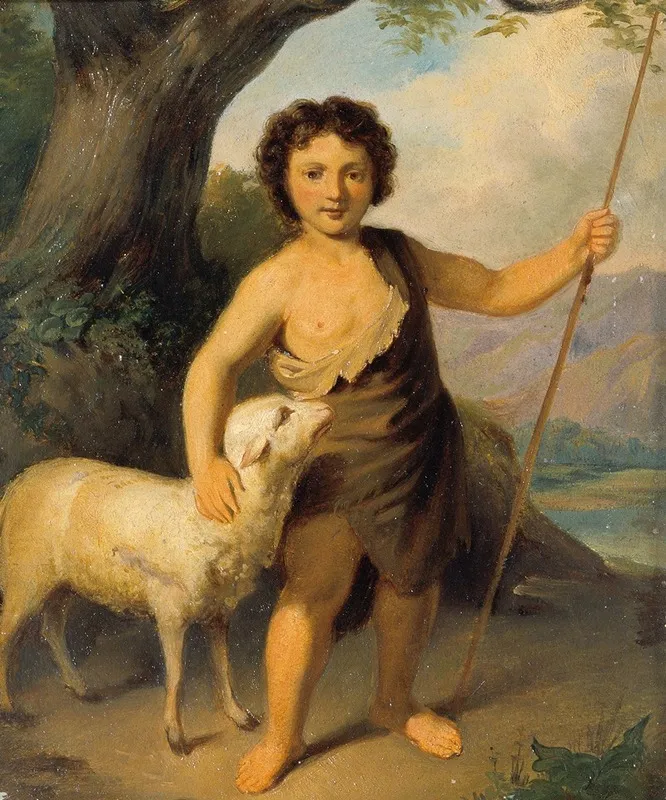 John The Baptist As A Child Wall Art by Friedrich Hasslwander - High-Resolution Digital Print