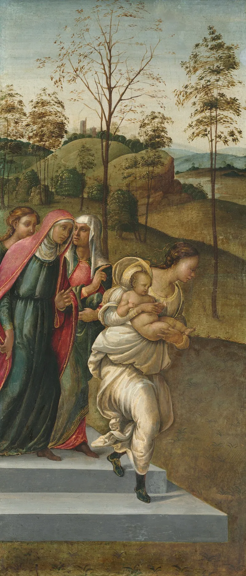 John The Baptist Being Carried To Zacharias Wall Art by Francesco Granacci - High-Resolution Digital Print