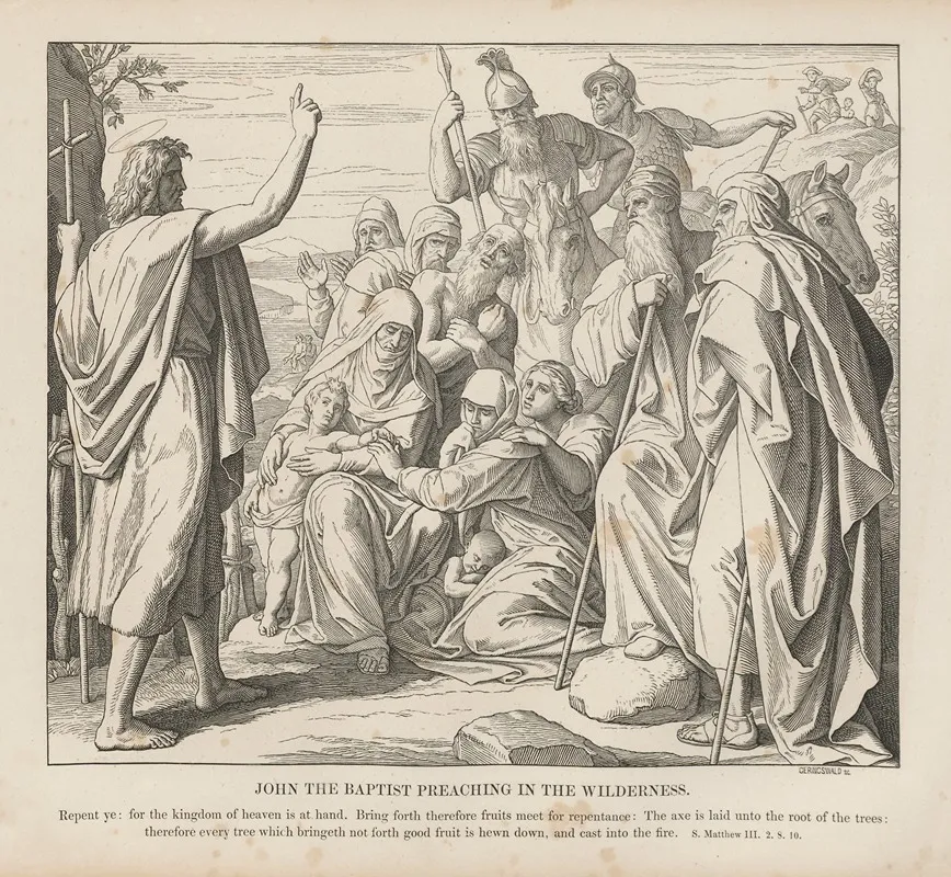 John The Baptist Preaching In The Wilderness