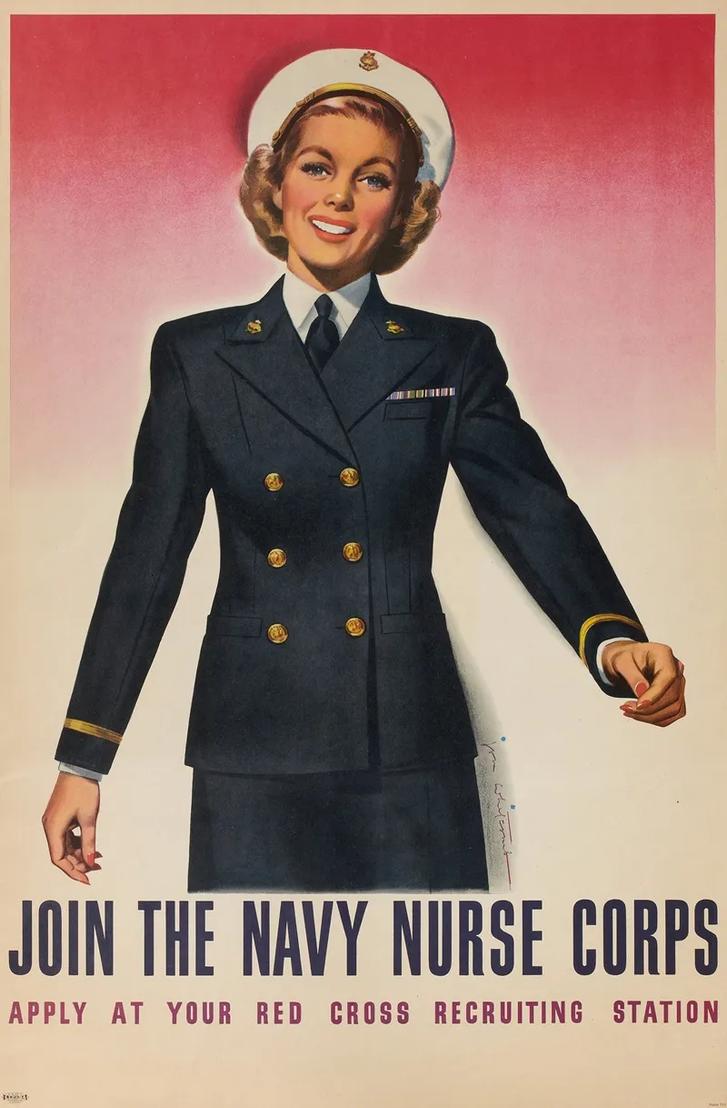 Join The Navy Nurse Corps Wall Art by Jon Whitcomb - High-Resolution Digital Print