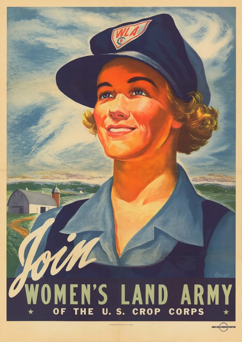 Join The Womens Land Army Of The U S Crop Corps Wall Art by War Food Administration - High-Resolution Digital Print
