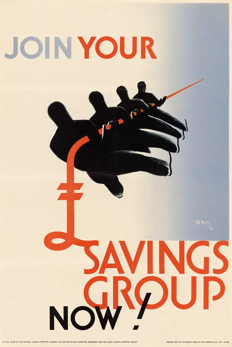 Join Your Savings Group Now Wall Art by Pat Keely - High-Resolution Digital Print