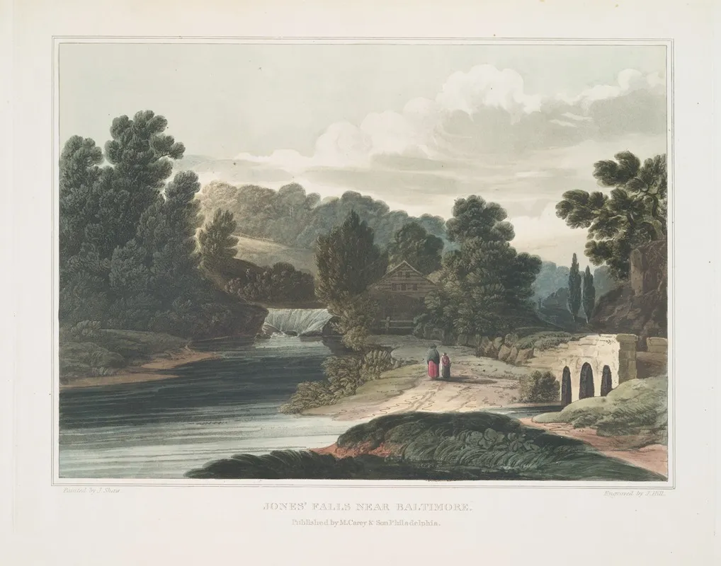 Jones Falls Near Baltimore Wall Art by Joshua Shaw - High-Resolution Digital Print