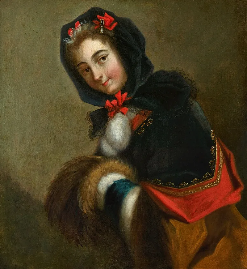 Jonge Dame Met Mof Wall Art by Alexis Grimou - High-Resolution Digital Print