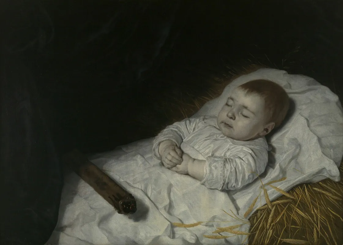 Jongetje Op Zijn Doodsbed Wall Art by Bartholomeus van der Helst - High-Resolution Digital Print