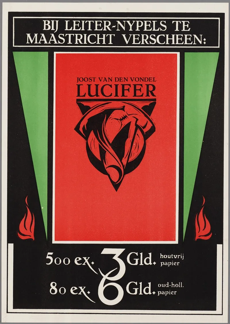 Joost Van Den Vondel Lucifer Wall Art by Leiter-Nypels - High-Resolution Digital Print