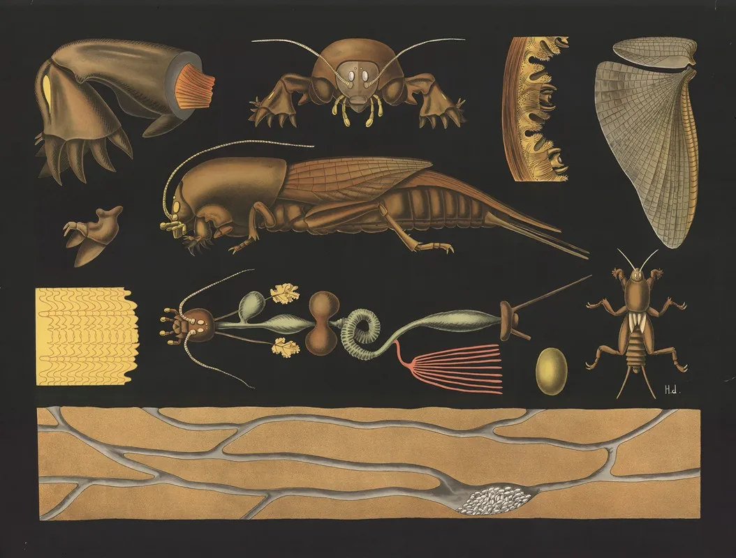 Jordkrebs Wall Art by Gottlieb von Koch - High-Resolution Digital Print