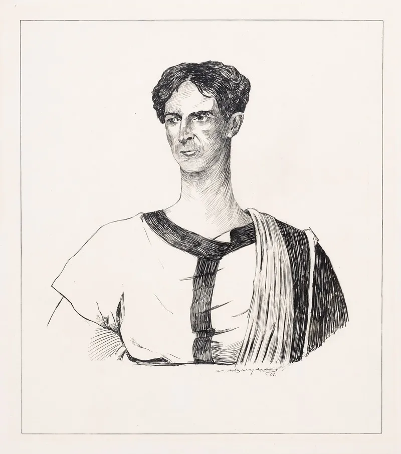 Jos Haworth As Casius Brutus In Shakespeares Julius Caesar Wall Art by C.A. Snyder - High-Resolution Digital Print