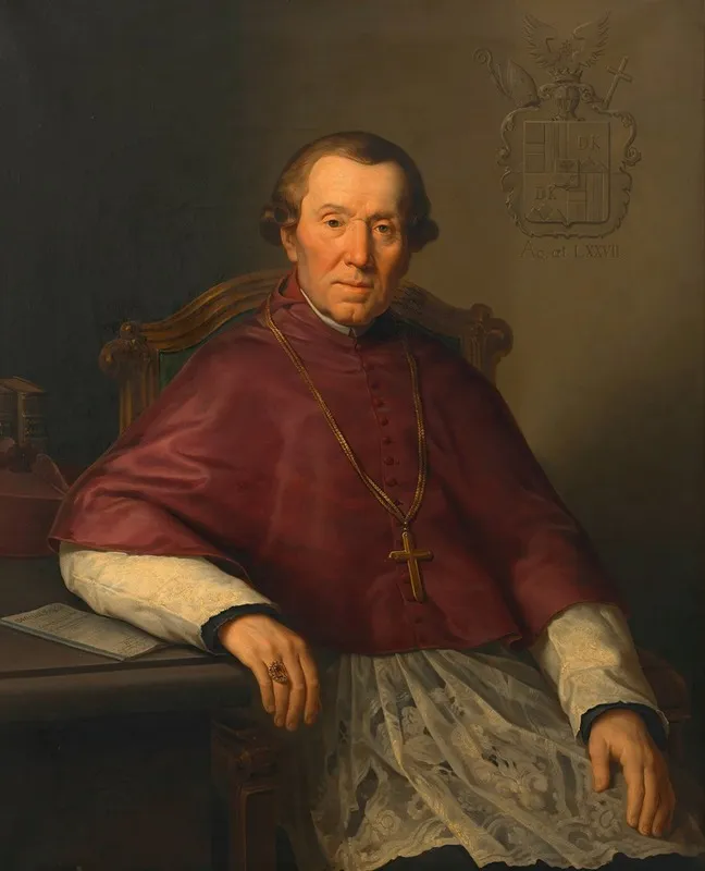 Josef Spendou Priester Und Padagoge Wall Art by Leopold Kupelwieser - High-Resolution Digital Print
