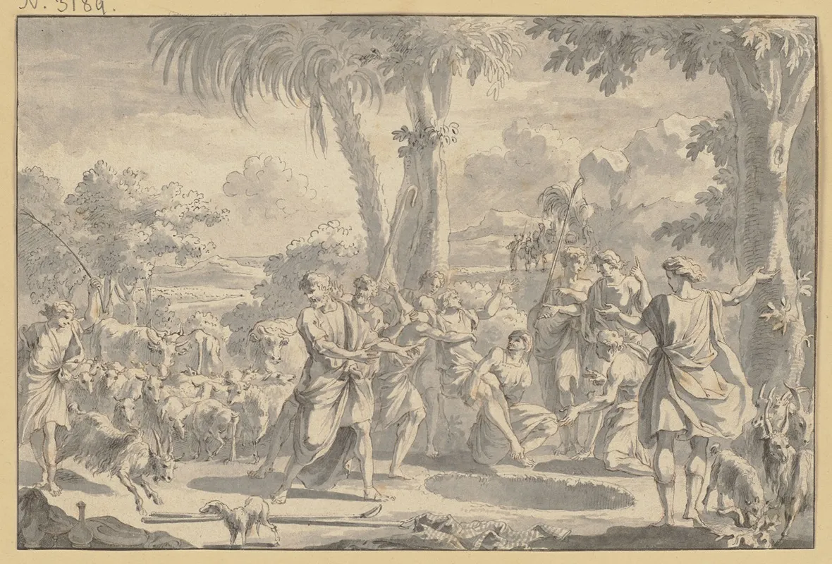 Josef Wird Von Seinen Brudern In Die Grube Geworfen Wall Art by Richard van Orley - High-Resolution Digital Print