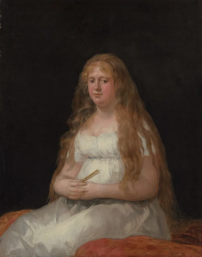Josefa De Castilla Portugal Y Van Asbrock De Garcini 1775 About 1850 Wall Art by Francisco de Goya - High-Resolution Digital Print