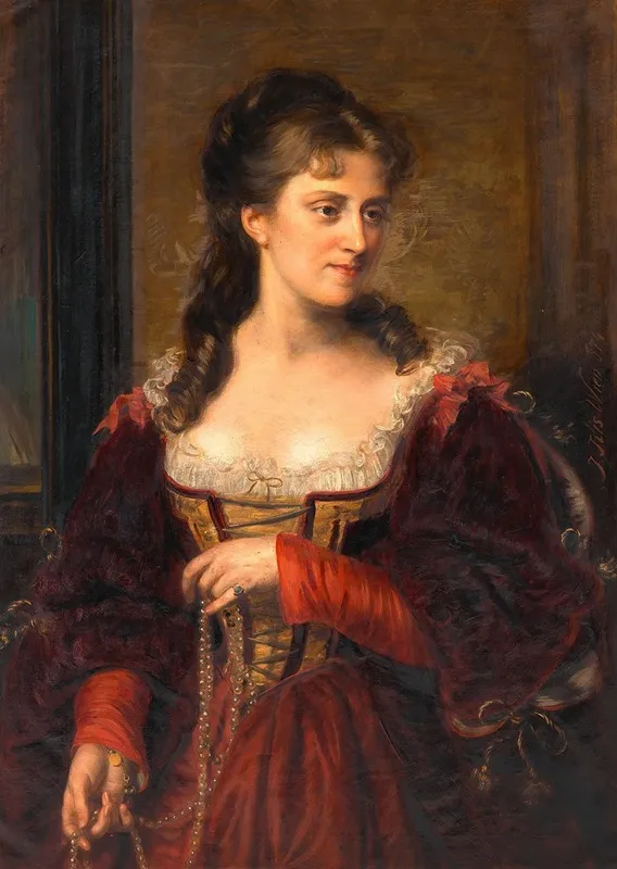 Josefine Domhart Erste Frau Otto Wagners Wall Art by Joszef Kiss - High-Resolution Digital Print