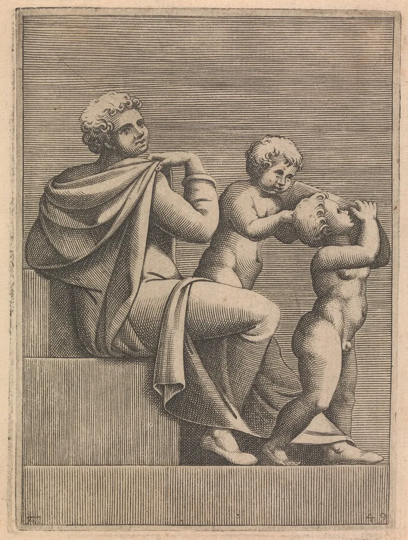 Joseph Ancestor Of Christ Wall Art by Adamo Scultori - High-Resolution Digital Print