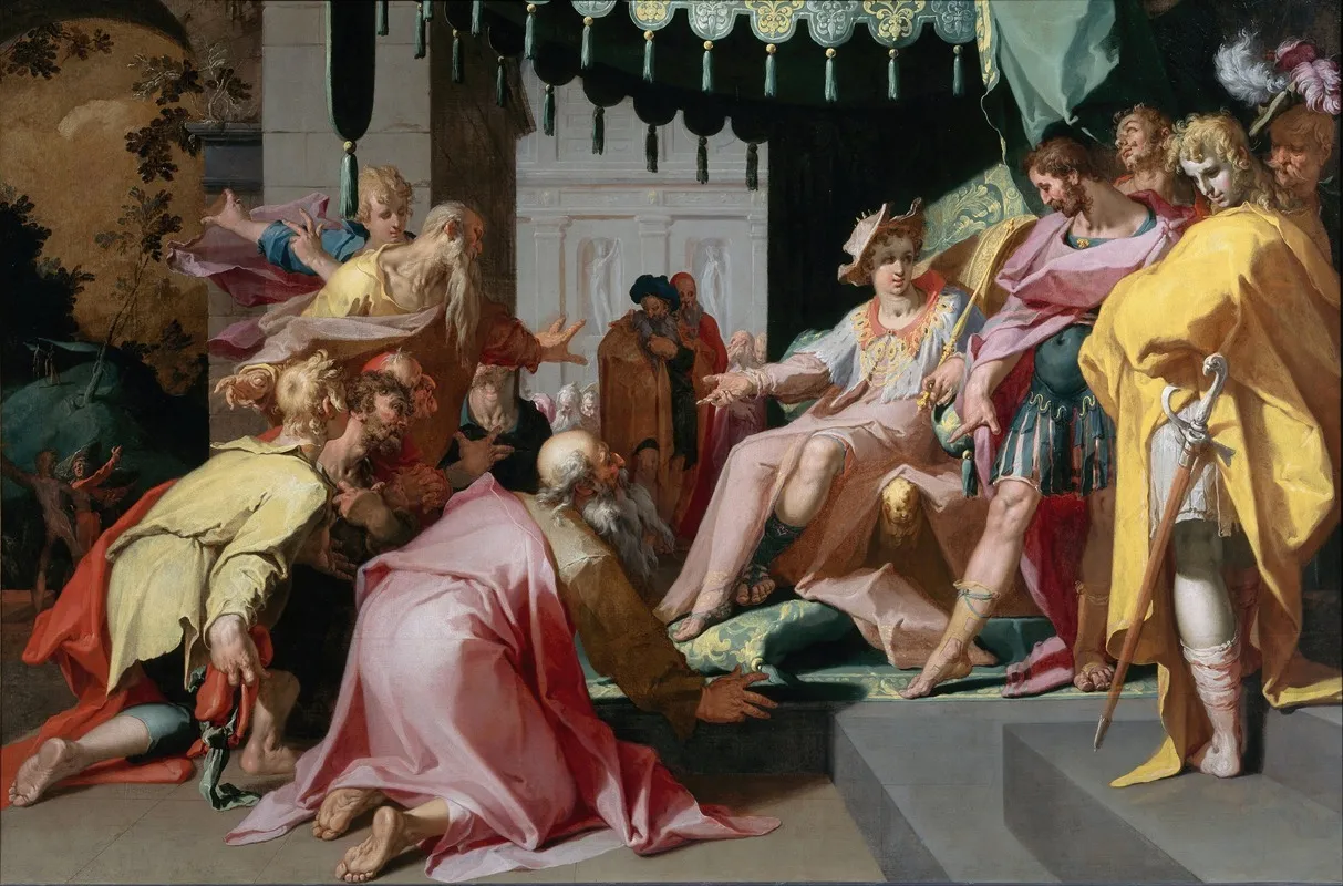 Joseph And His Brothers Wall Art by Abraham Bloemaert - High-Resolution Digital Print