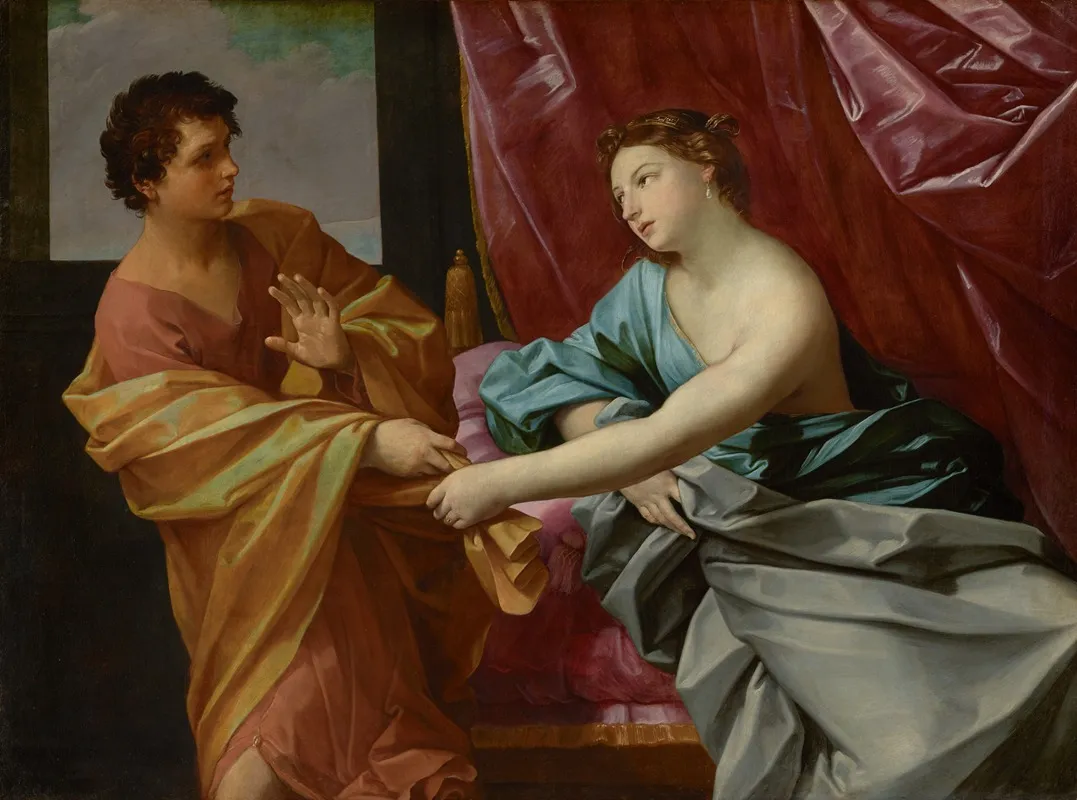 Joseph And Potiphars Wife 2 Wall Art by Guido Reni - High-Resolution Digital Print
