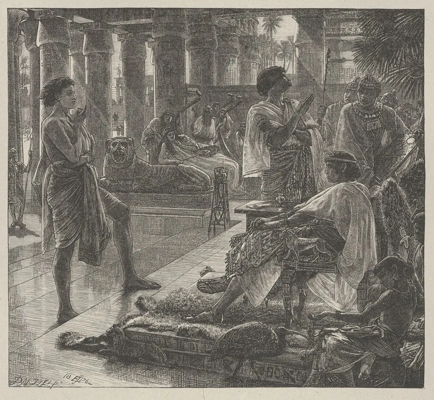 Joseph Before Pharoah Wall Art by Edward John Poynter - High-Resolution Digital Print