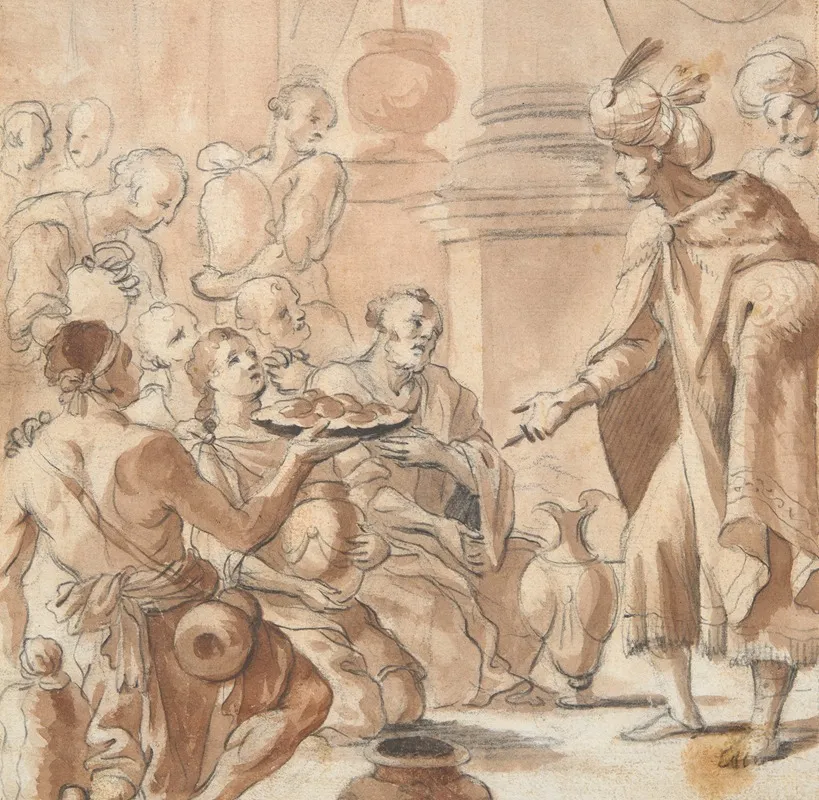 Joseph Distributing Wheat Wall Art by Gaspar de Crayer - High-Resolution Digital Print
