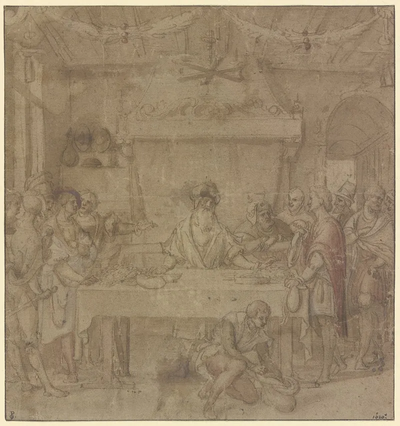 Joseph Fordert Den Silbernen Becher Zuruck