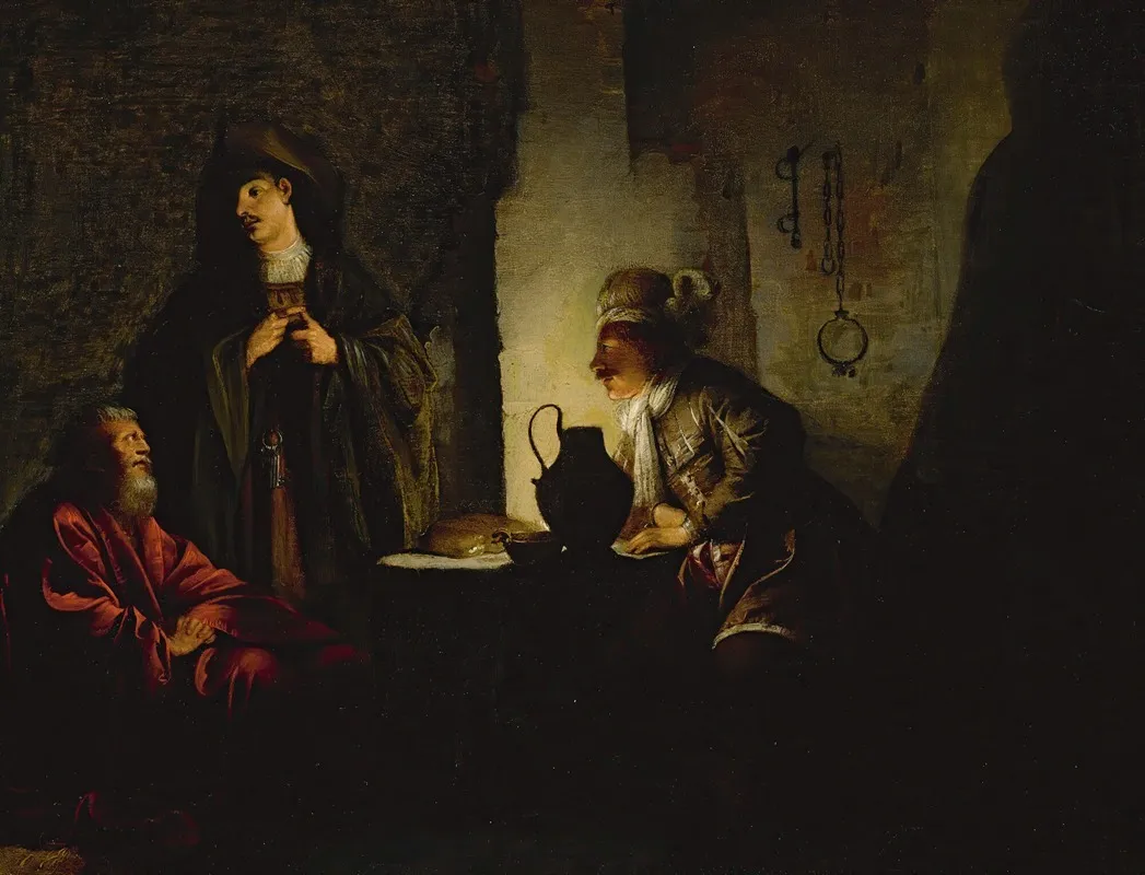 Joseph In Prison Wall Art by Dirck Dircksz. van Santvoort - High-Resolution Digital Print