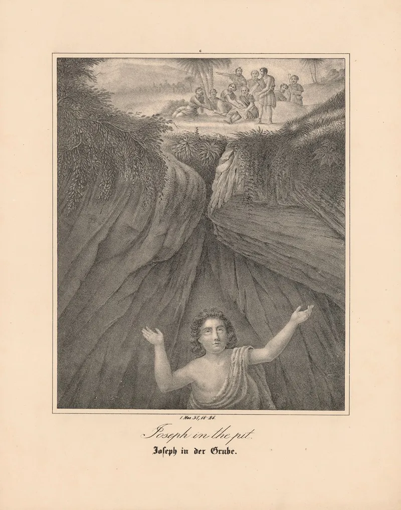 Joseph In The Pit Wall Art by Johann Baptist Sonderland - High-Resolution Digital Print