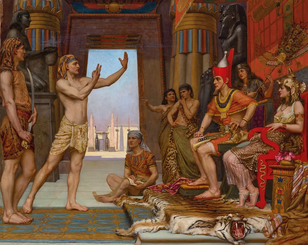Joseph Interpreting Pharaohs Dream Wall Art by Reginald Arthur - High-Resolution Digital Print