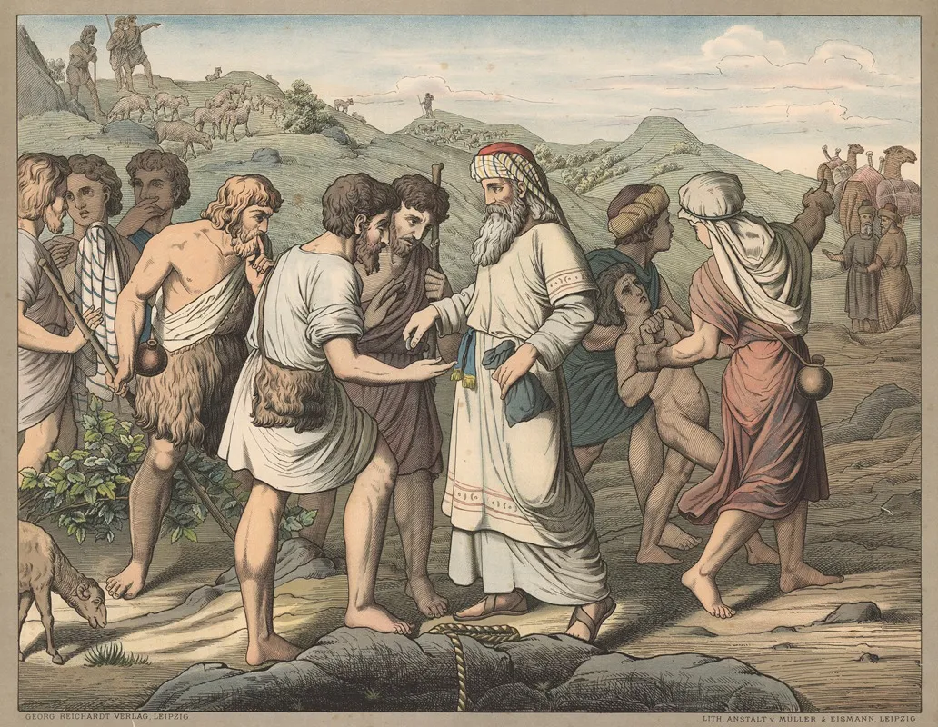 Joseph Is Sold By His Brothers 11 Wall Art by Wangemann - High-Resolution Digital Print