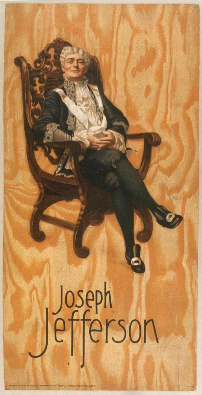 Joseph Jefferson Wall Art by U.S. Lithograph Co. - High-Resolution Digital Print