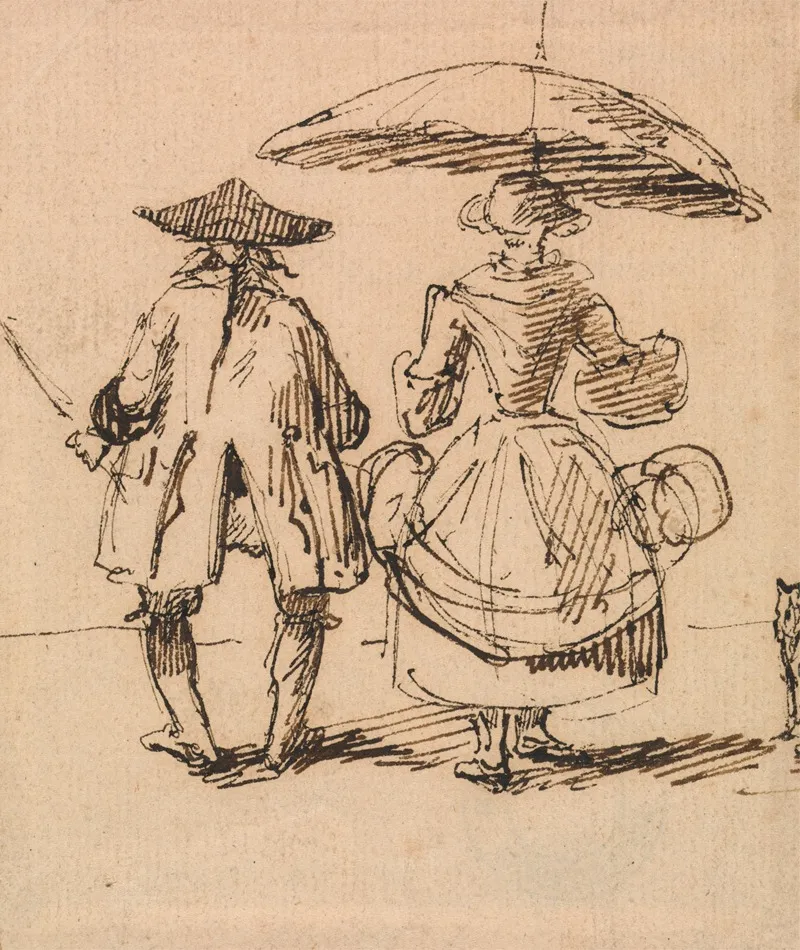 Joseph Nollekens R A And Mrs Nollekens The Pair Of Compasses And The Pair Of Callipers Side By Side