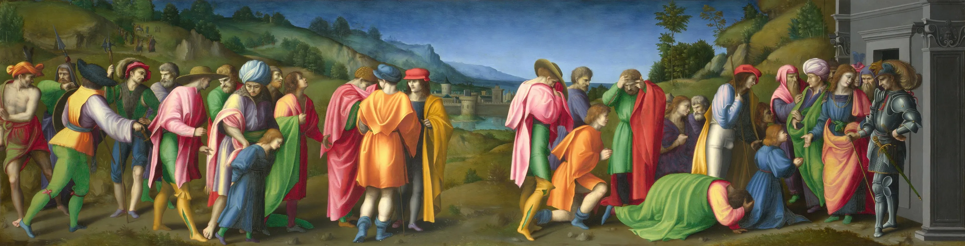 Joseph Pardons His Brothers Wall Art by Bacchiacca - High-Resolution Digital Print